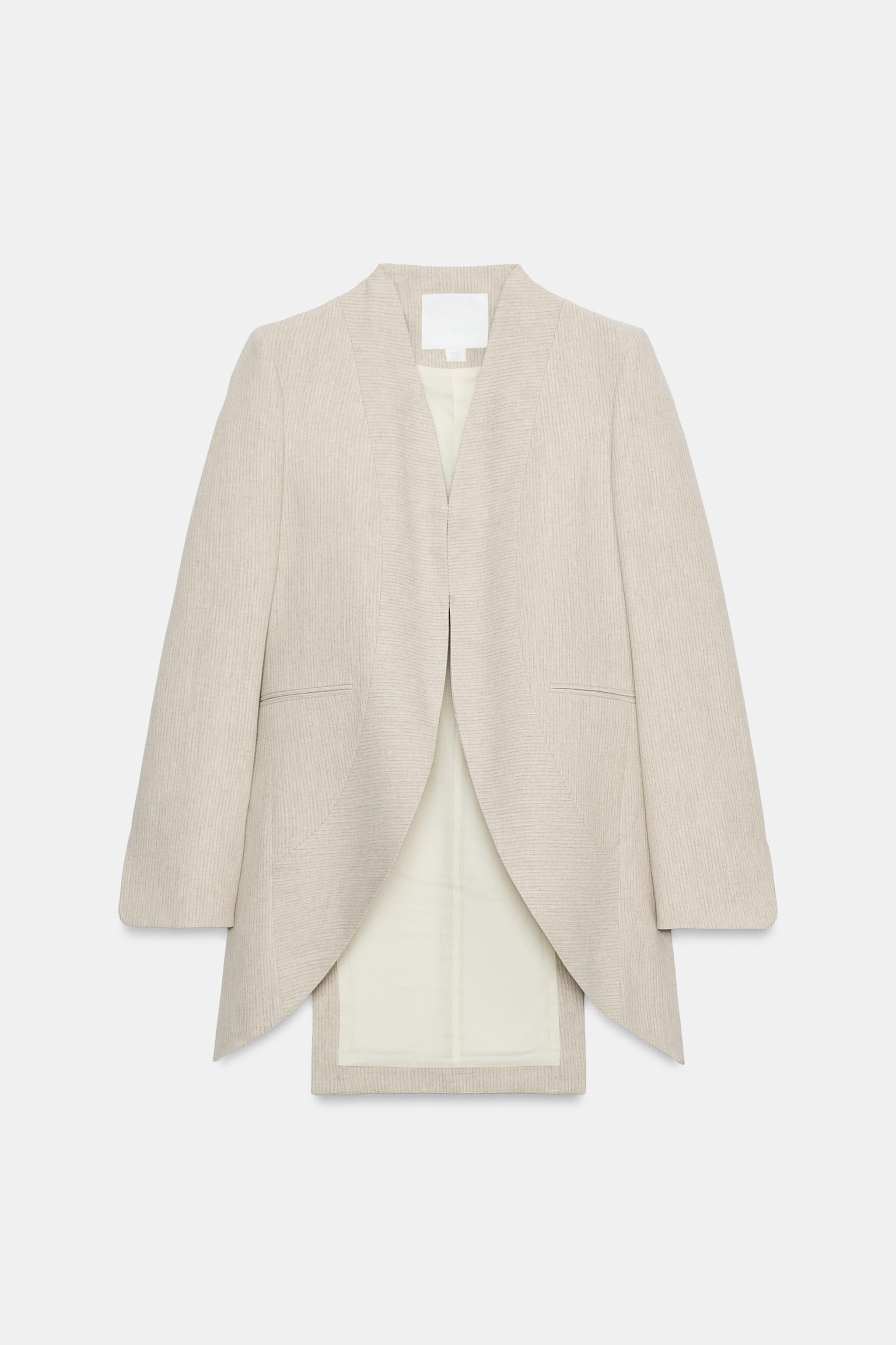 BLAZER LONGUE À RAYURES ZW COLLECTION